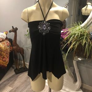 3/&33 - Digit @1 halter tank top